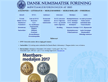 Tablet Screenshot of numismatik.dk